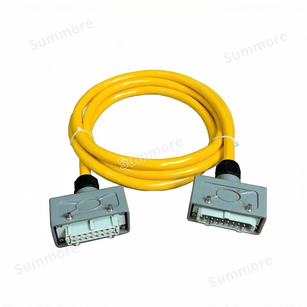 HE Series Rectangular Heavy Duty Connectors, 6/10/16/24/32 Pin Industrial Waterproof Aviation Plugs for Hot Runner